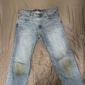 Hollister Men's Light Blue Straight Jeans